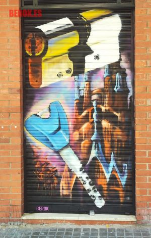 Graffitis Juanjo Cerrajero Persianas Barcelona Llave Candado 300x100000